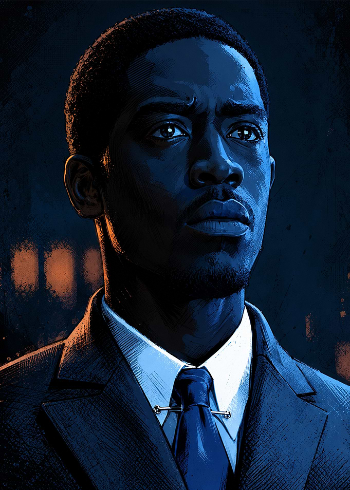 Franklin Saint Snowfall Portrait