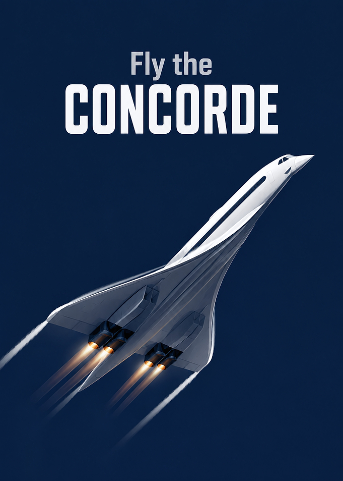 Fly the Concorde Poster