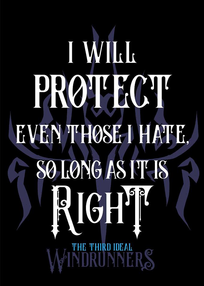 Windrunners Third Ideal Quote Poster
