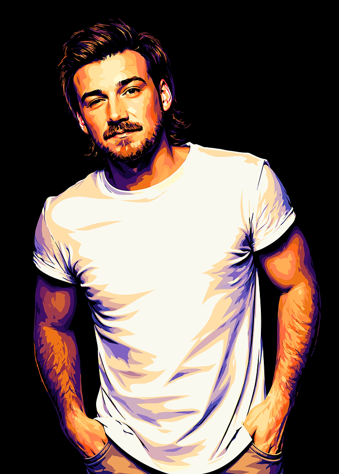 Morgan Wallen Pop Art Portrait