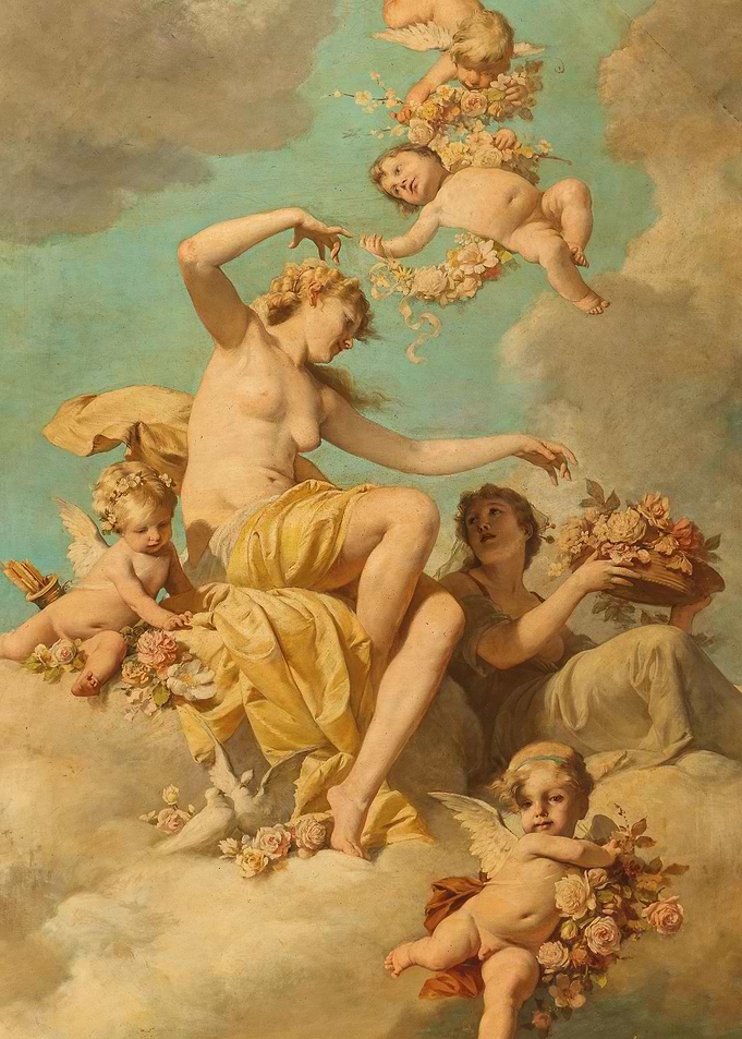Venus and Cupids with Flowers