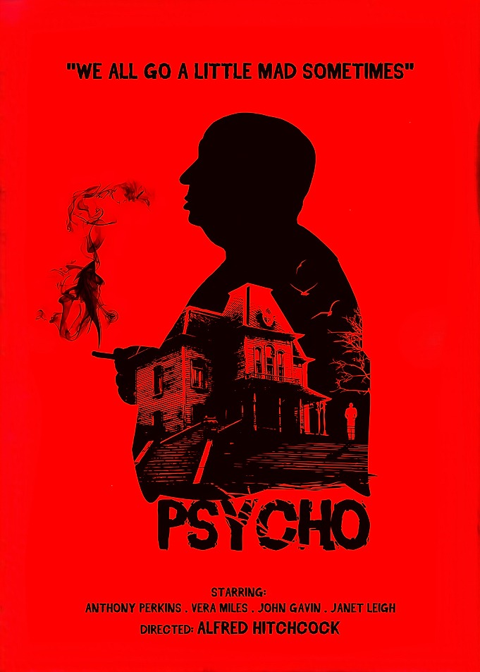 Psycho Alfred Hitchcock Movie Poster