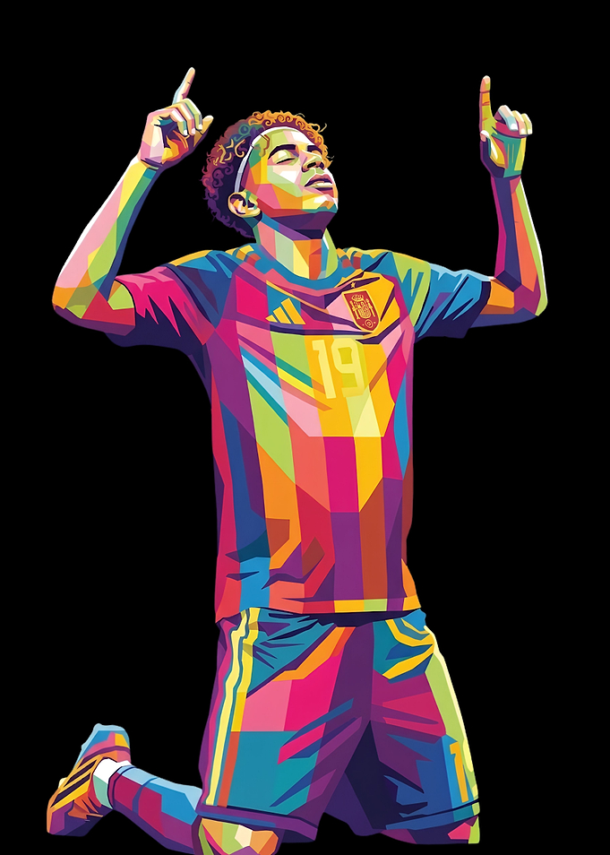 Lamine Yamal Pop Art Portrait