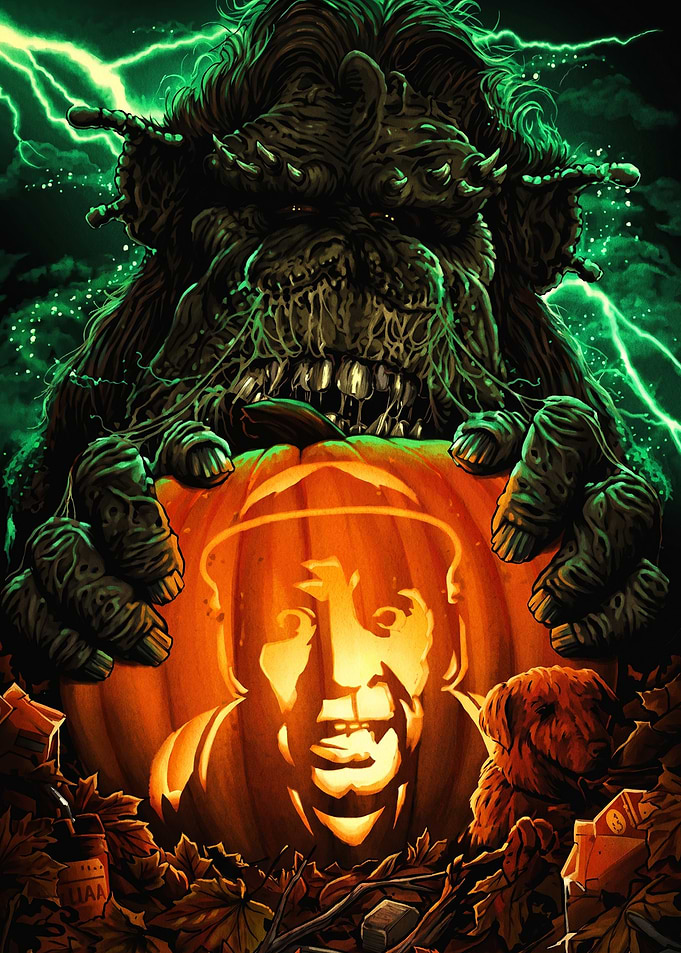Halloween Horror Movie Pumpkin Art
