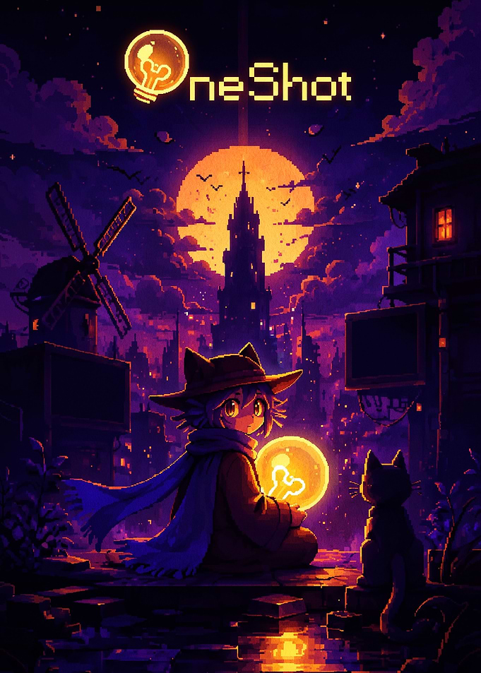 OneShot Niko Pixel Art Poster
