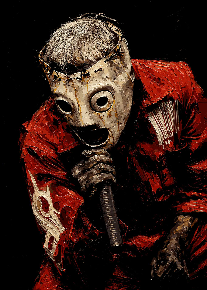 Corey Taylor Slipknot Masked Portrait