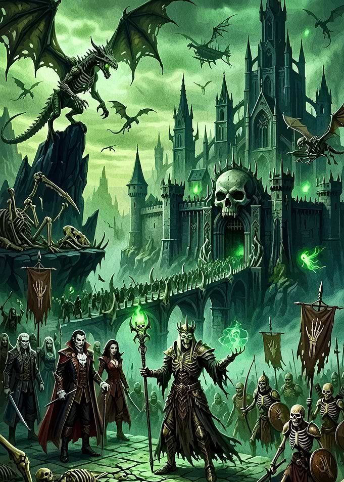 Undead Army and Necromancer Castle