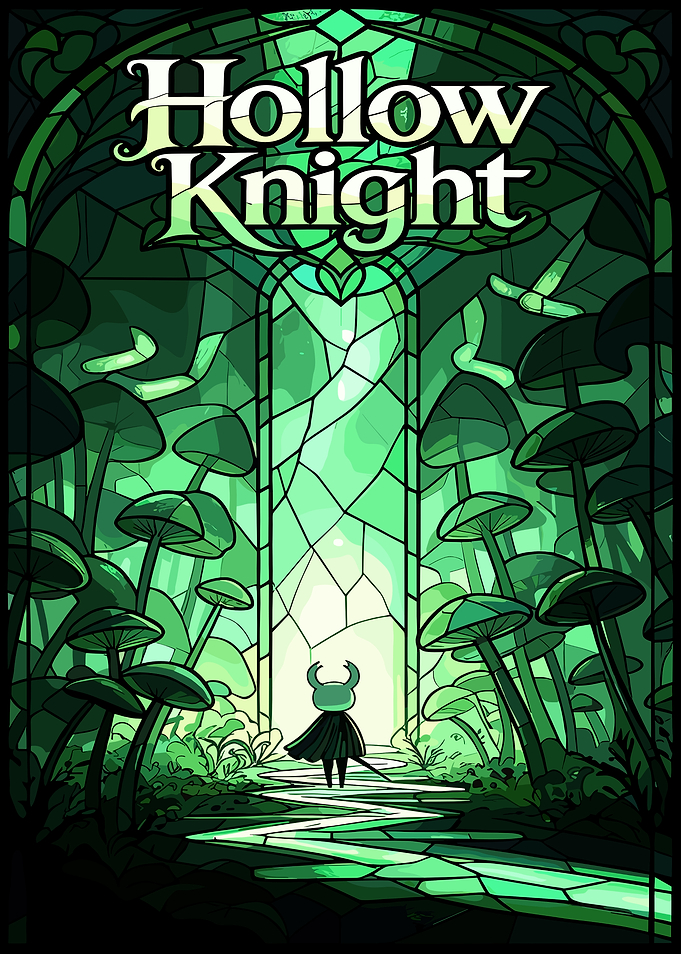 Hollow Knight Stained Glass Art