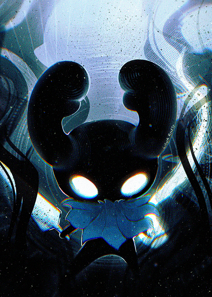 Hollow Knight Shadowy Figure Illustration