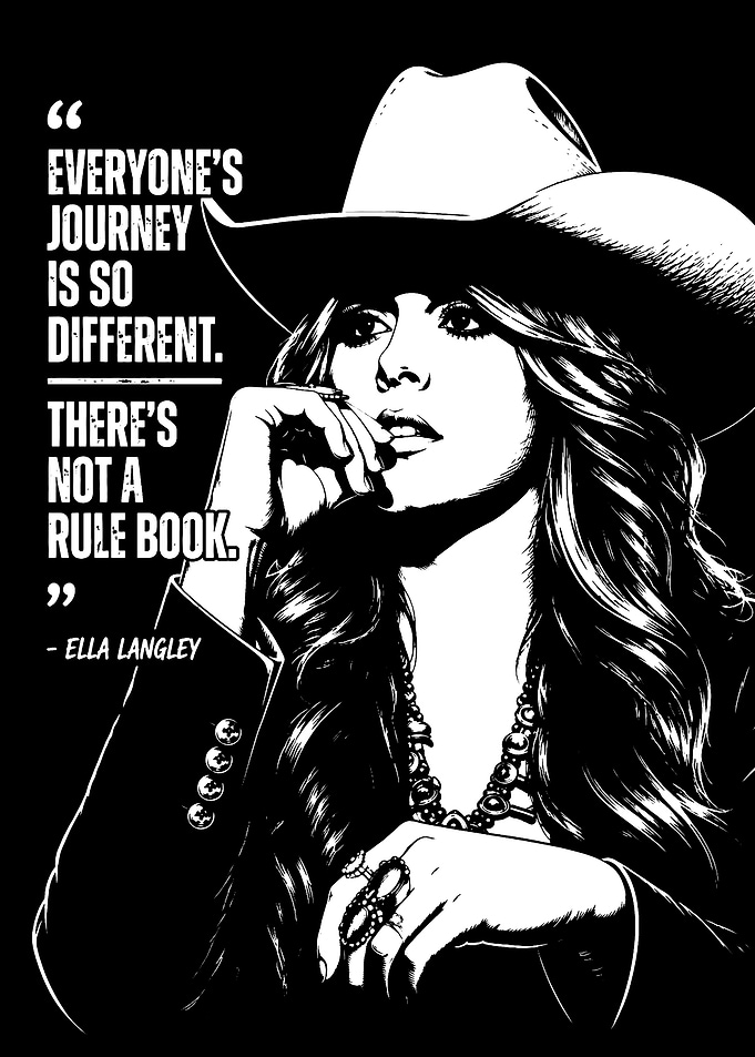 Ella Langley Inspirational Quote Poster