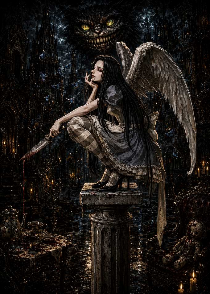 Dark Gothic Alice in Wonderland