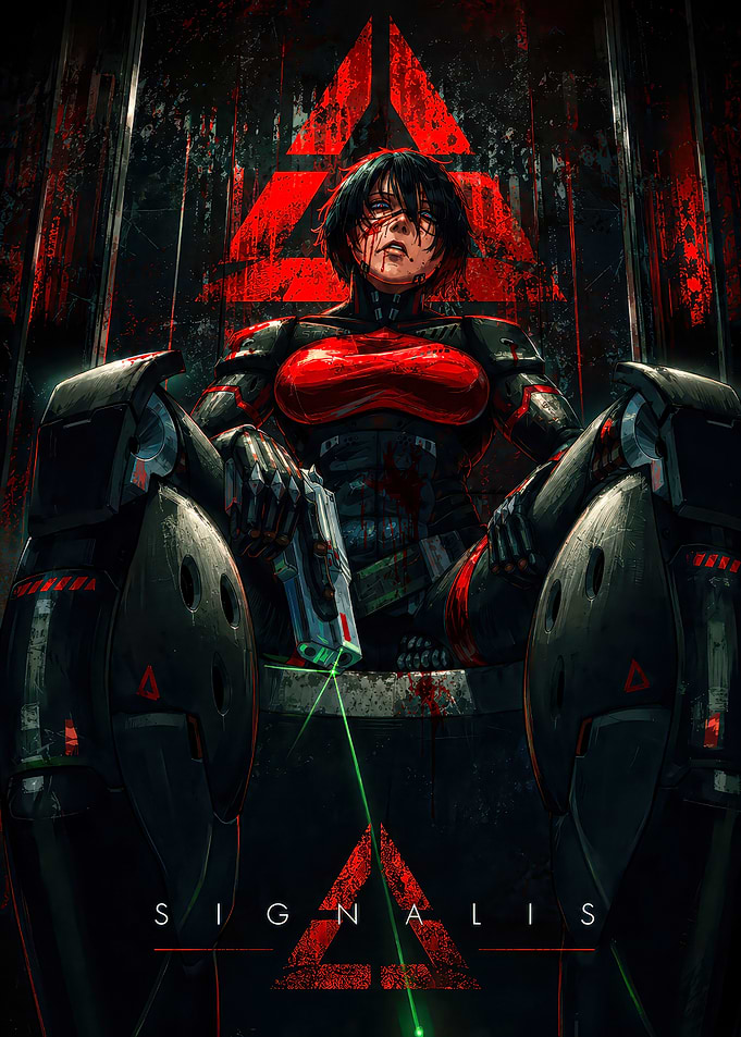 Signalis Elster Cyberpunk Poster