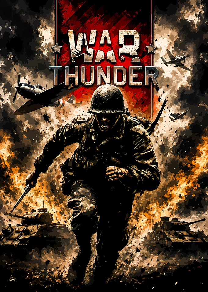 War Thunder Combat Action Poster
