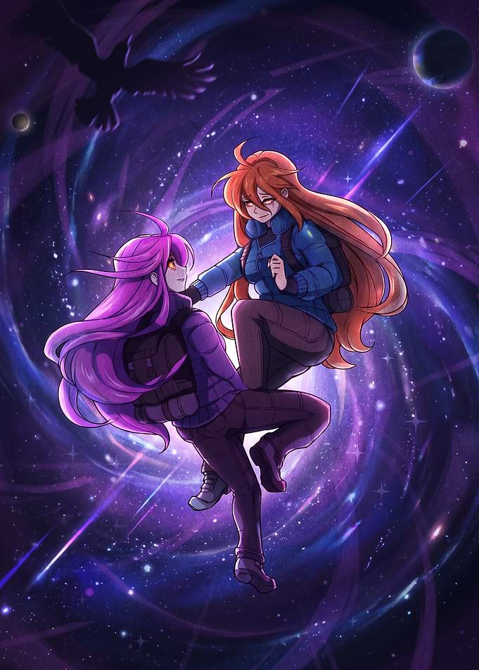 Madeline and Badeline in Space