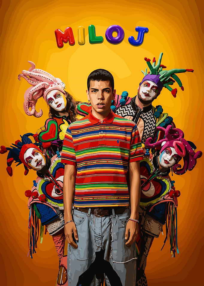 Miloj Colorful Portrait with Performers