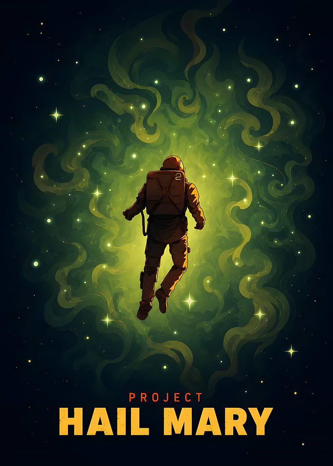 Project Hail Mary Astronaut Poster