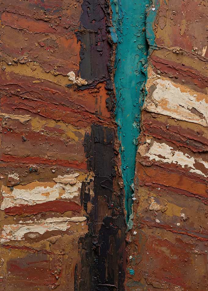 Sienna Mineral Canyon with Teal Rift