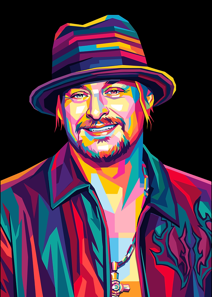 Kid Rock WPAP Pop Art Portrait