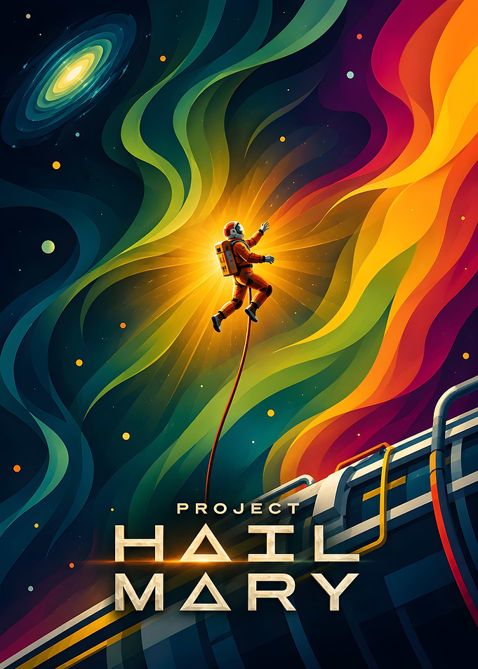 Project Hail Mary Space Poster