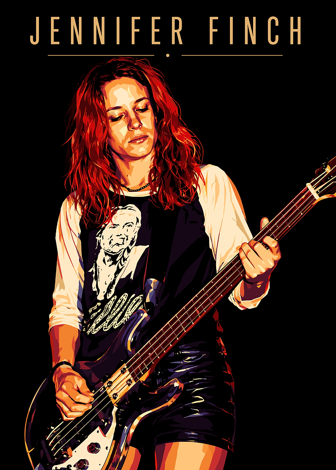 Jennifer Finch Bass Guitar Portrait