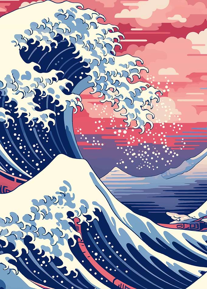 Modern Interpretation of The Great Wave