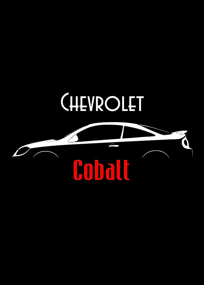 Chevrolet Cobalt Minimalist Car Silhouette