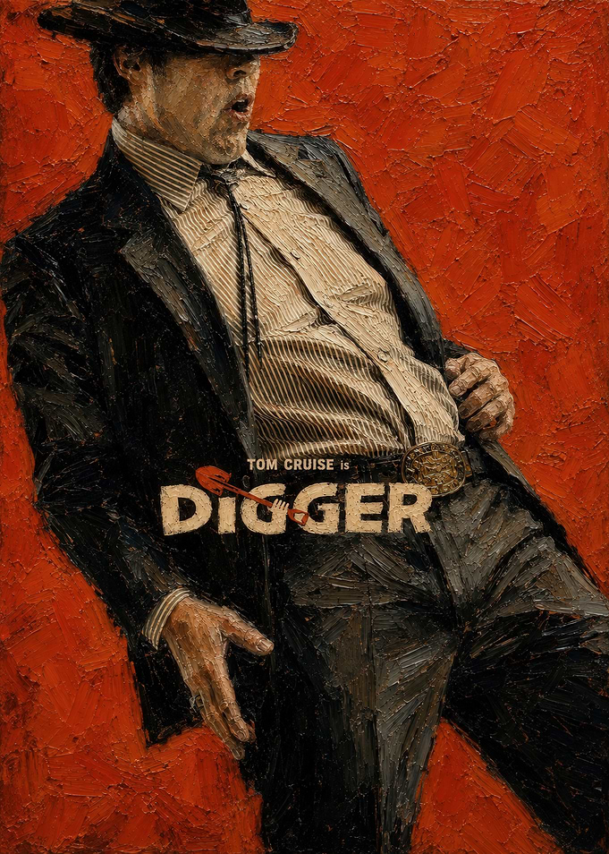 Tom Cruise Digger Movie Poster Art
