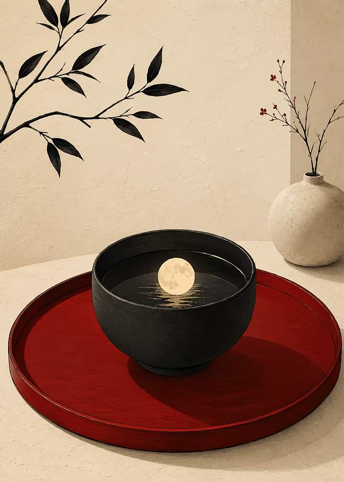 Moon Reflected in a Tea Bowl