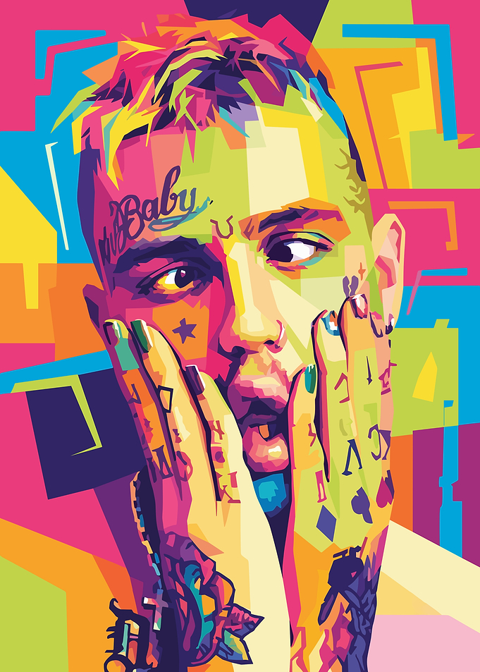 Lil Peep WPAP Pop Art Portrait