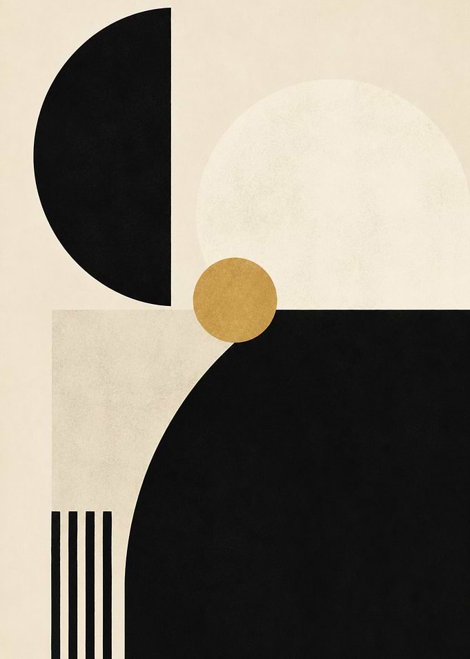 Minimalist Geometric Abstract Composition