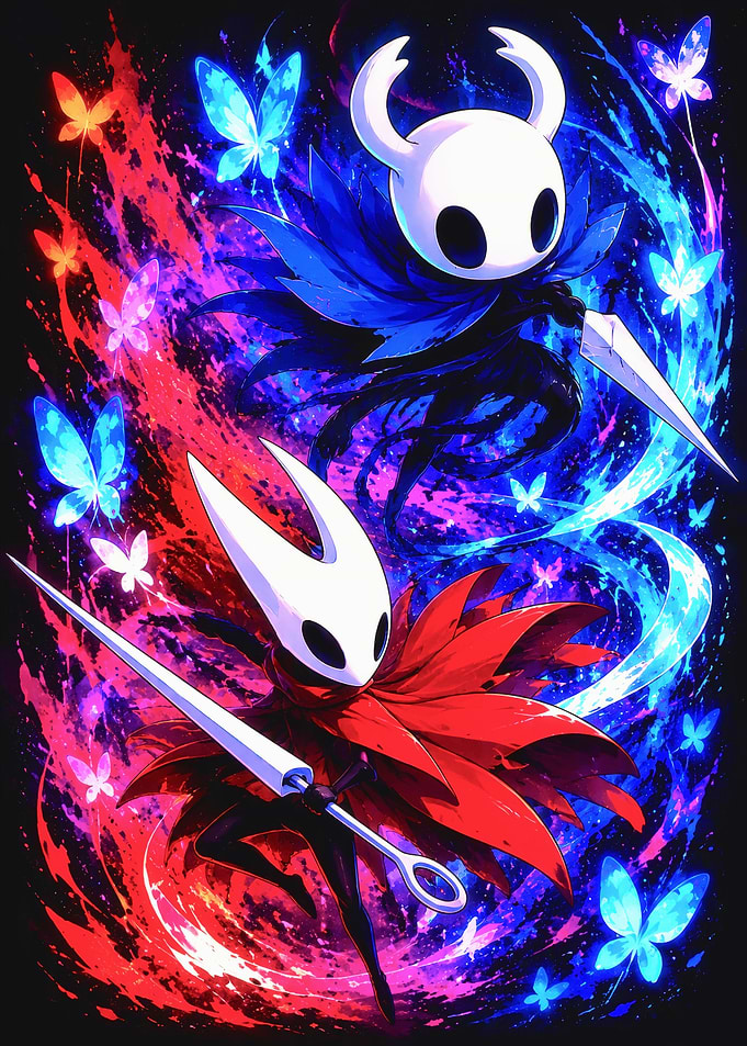 Hollow Knight and Hornet Dynamic Duo