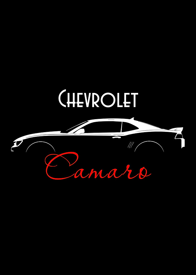 Chevrolet Camaro Minimalist Car Silhouette