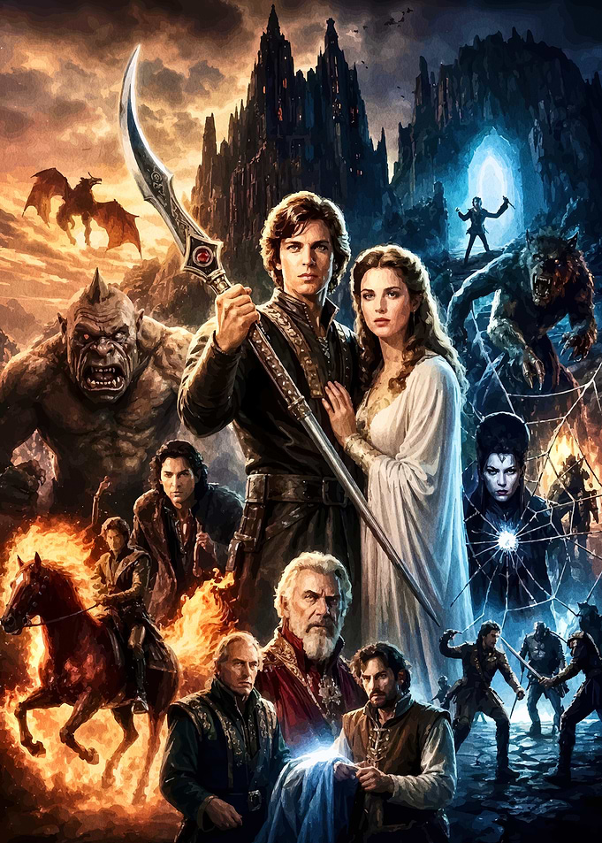 Epic Fantasy Movie Ensemble Poster