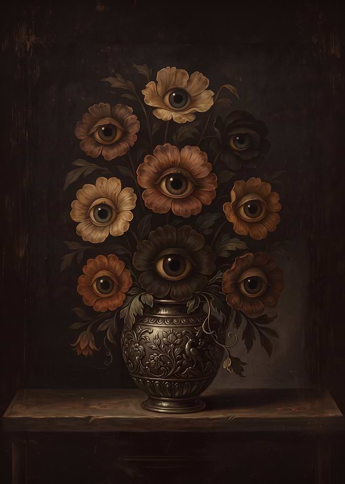 Surreal Bouquet of Eye Flowers