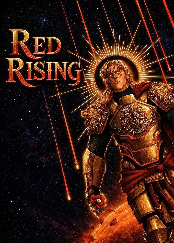 Red Rising Darrow Gold Armor Poster