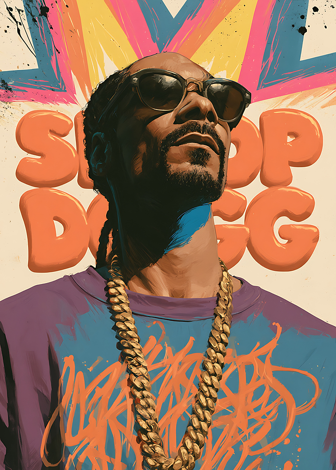 Snoop Dogg Pop Art Portrait