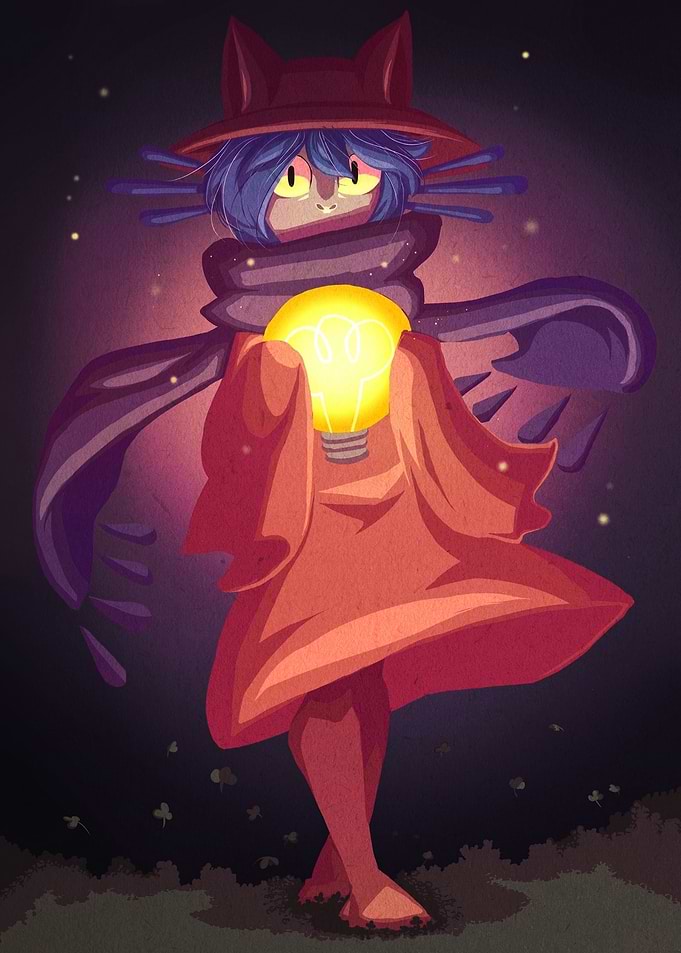 Niko from OneShot holding the sun