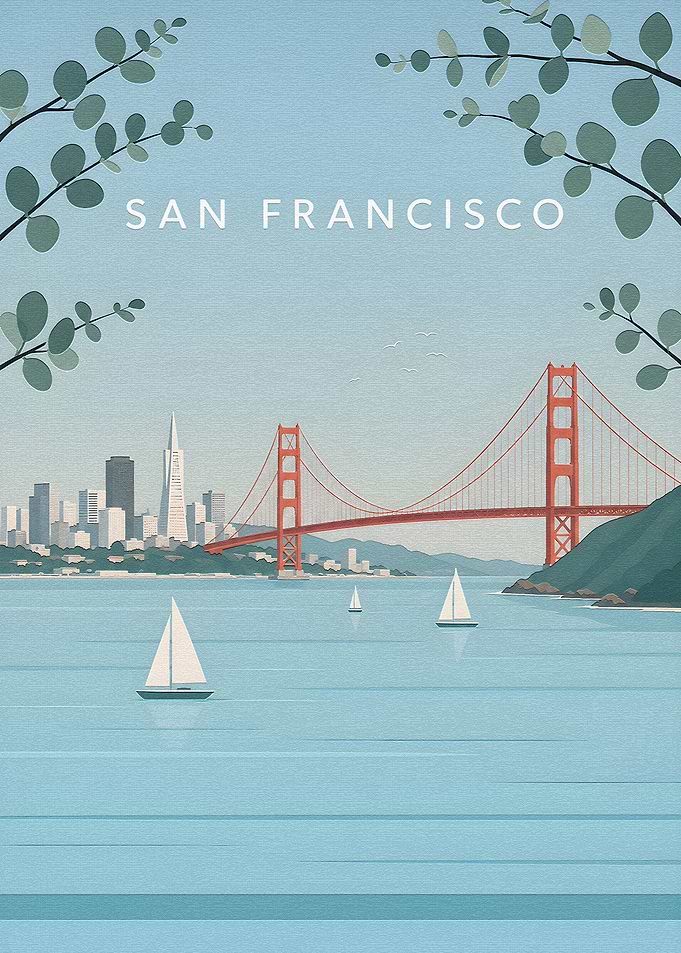 San Francisco Golden Gate Bridge Poster