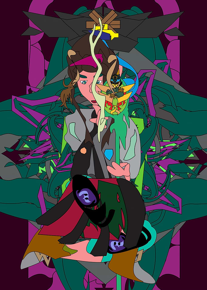 Styled Admirer Spoon Character Illustration