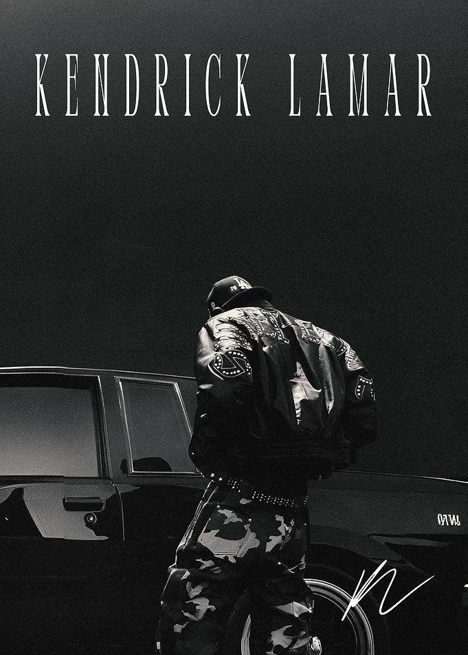 Kendrick Lamar Black and White Poster