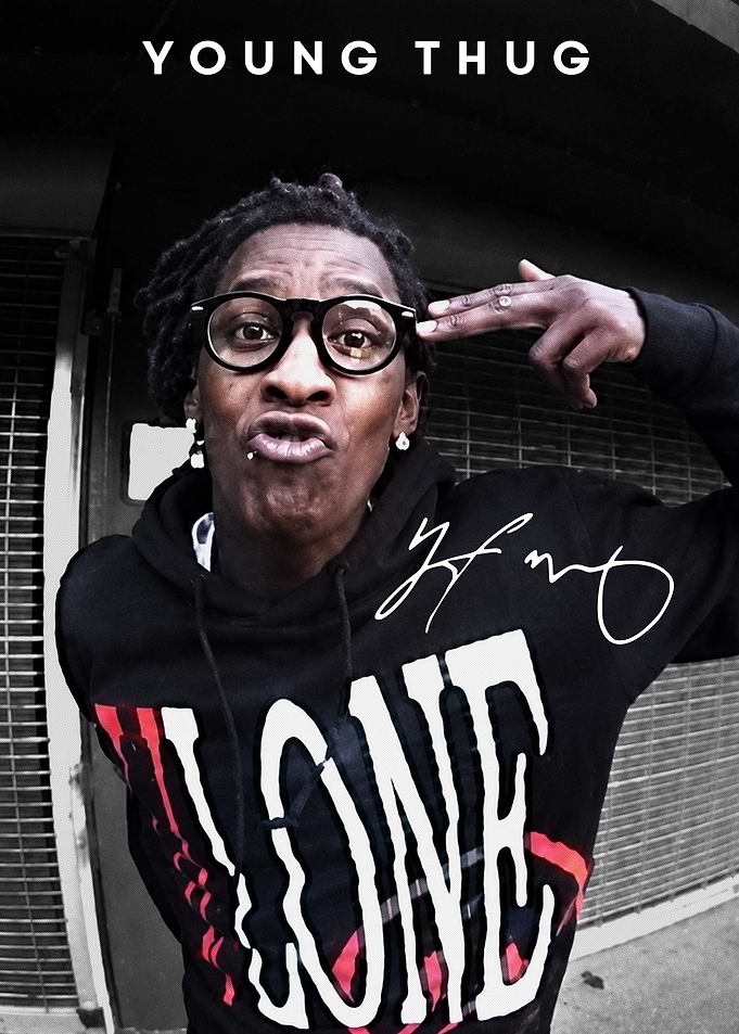 Young Thug Portrait Poster