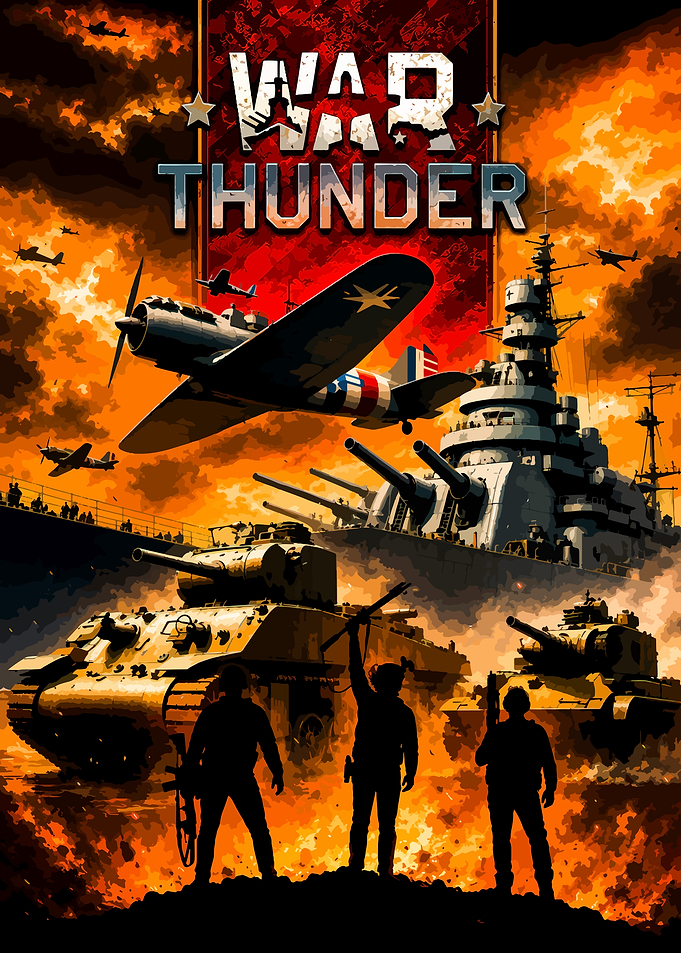 War Thunder Military Combat Poster