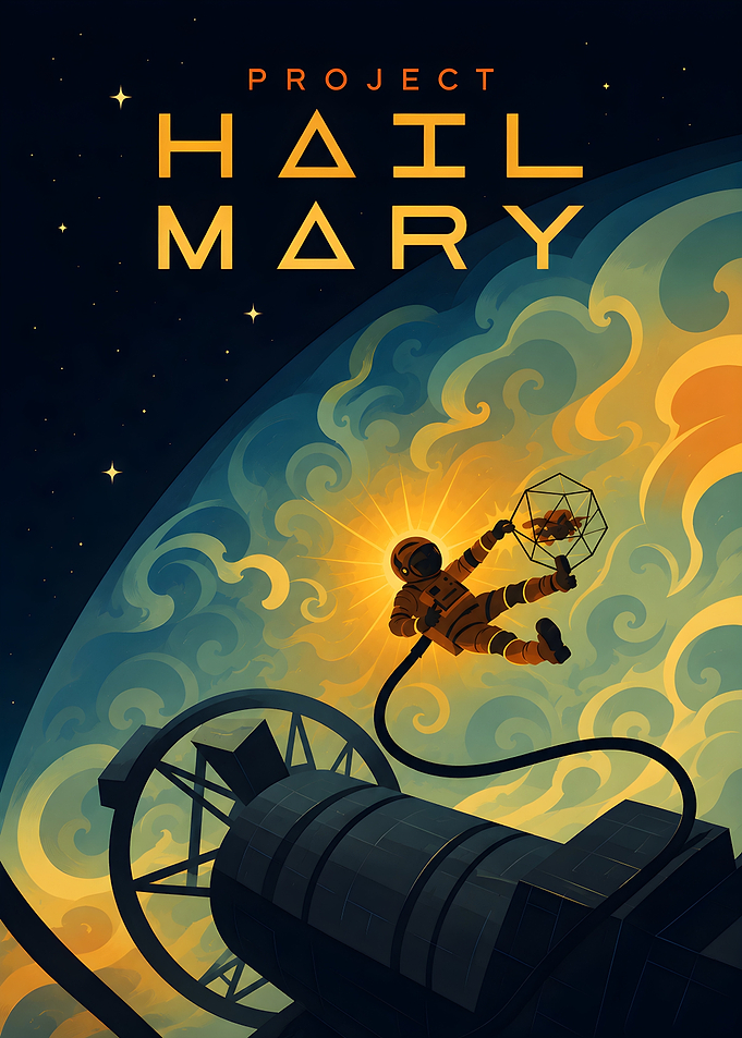 Project Hail Mary Space Poster
