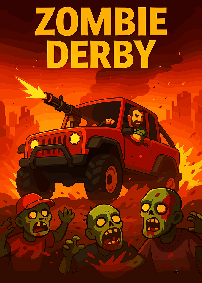 Zombie Derby Game Poster