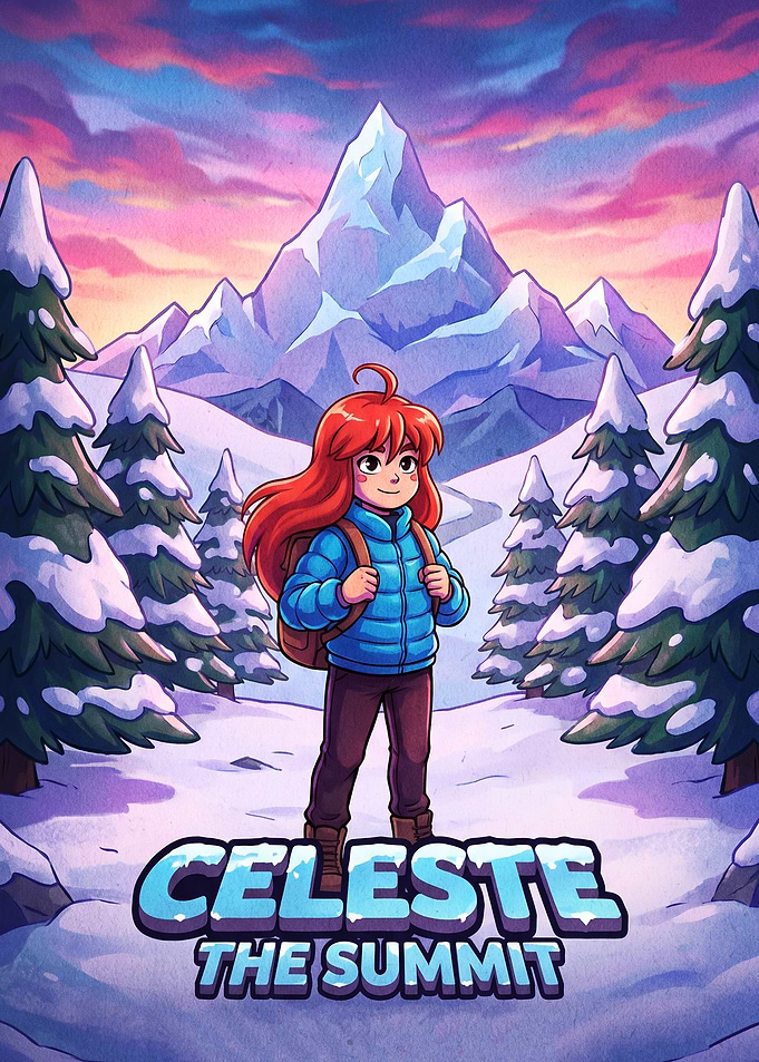 Celeste The Summit Game Poster
