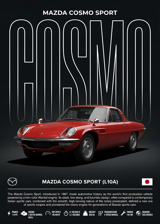 Mazda Cosmo Sport Automotive Poster