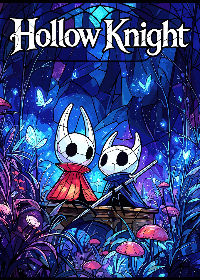 Hollow Knight Stained Glass Art