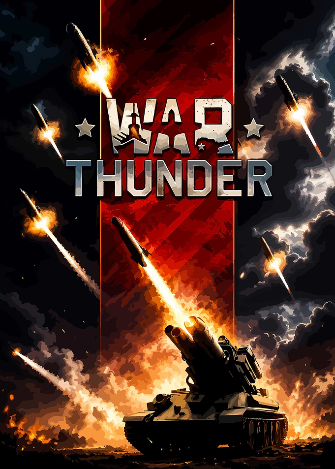 War Thunder Tank Combat Poster