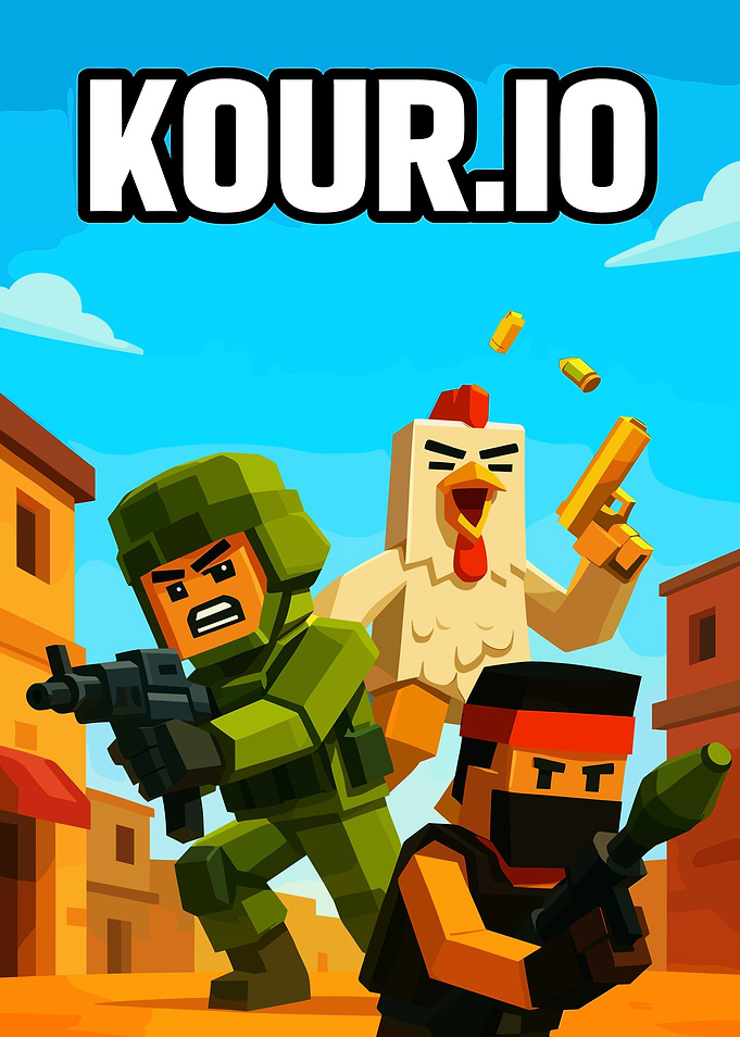 Kour.io Blocky Shooter Game Poster
