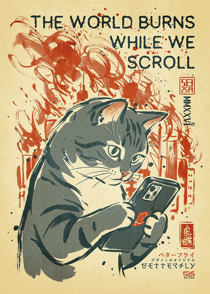 The World Burns While We Scroll
